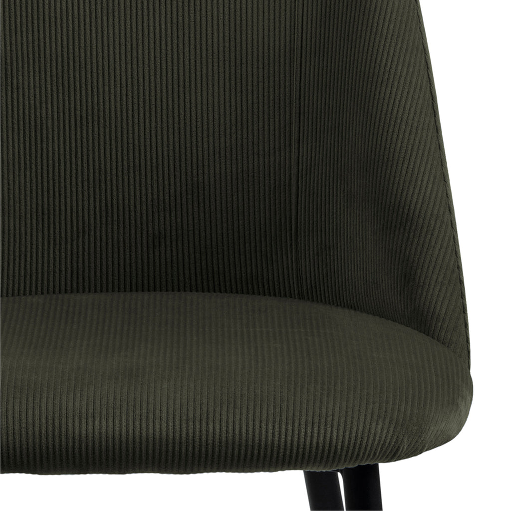 Iris Dining chair in Olive Green (Set of 4)