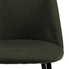 Iris Dining chair in Olive Green (Set of 4)