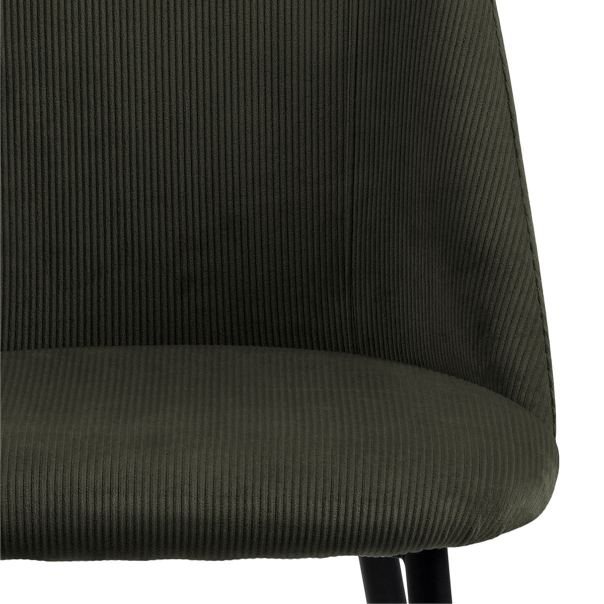 Iris Dining chair in Olive Green (Set of 4)