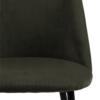 Iris Dining chair in Olive Green (Set of 4)