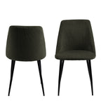 Iris Dining chair in Olive Green (Set of 4)