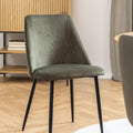Iris Dining chair in Olive Green (Set of 4)