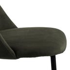 Iris Dining chair in Olive Green (Set of 4)