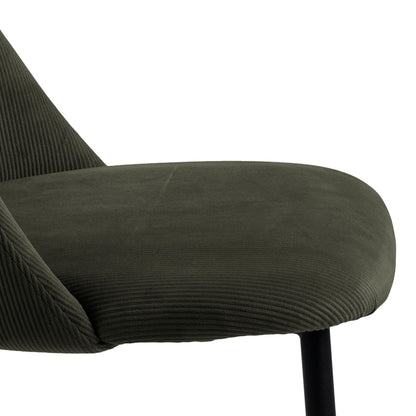Iris Dining chair in Olive Green (Set of 4)