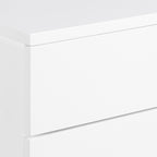 Avon Bedside Table with 2 Drawers in White