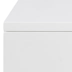 Avon Bedside Table with 2 Drawers in White