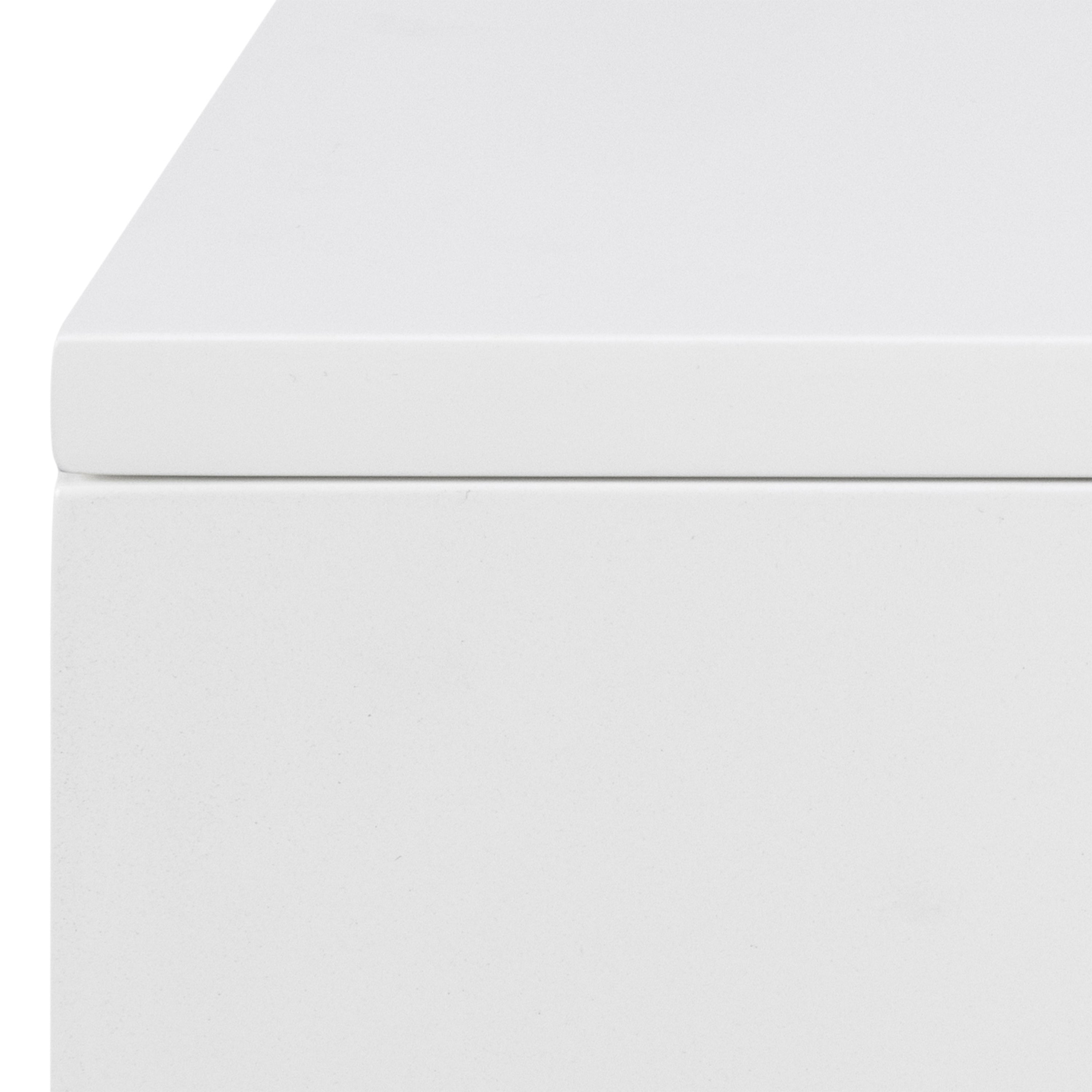 Avon Bedside Table with 2 Drawers in White
