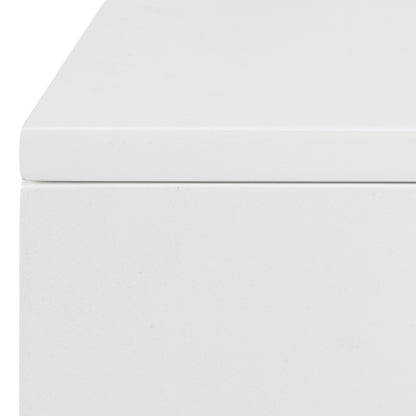 Avon Bedside Table with 2 Drawers in White