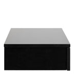 Avon Square Bedside Table with 1 Drawer in Black