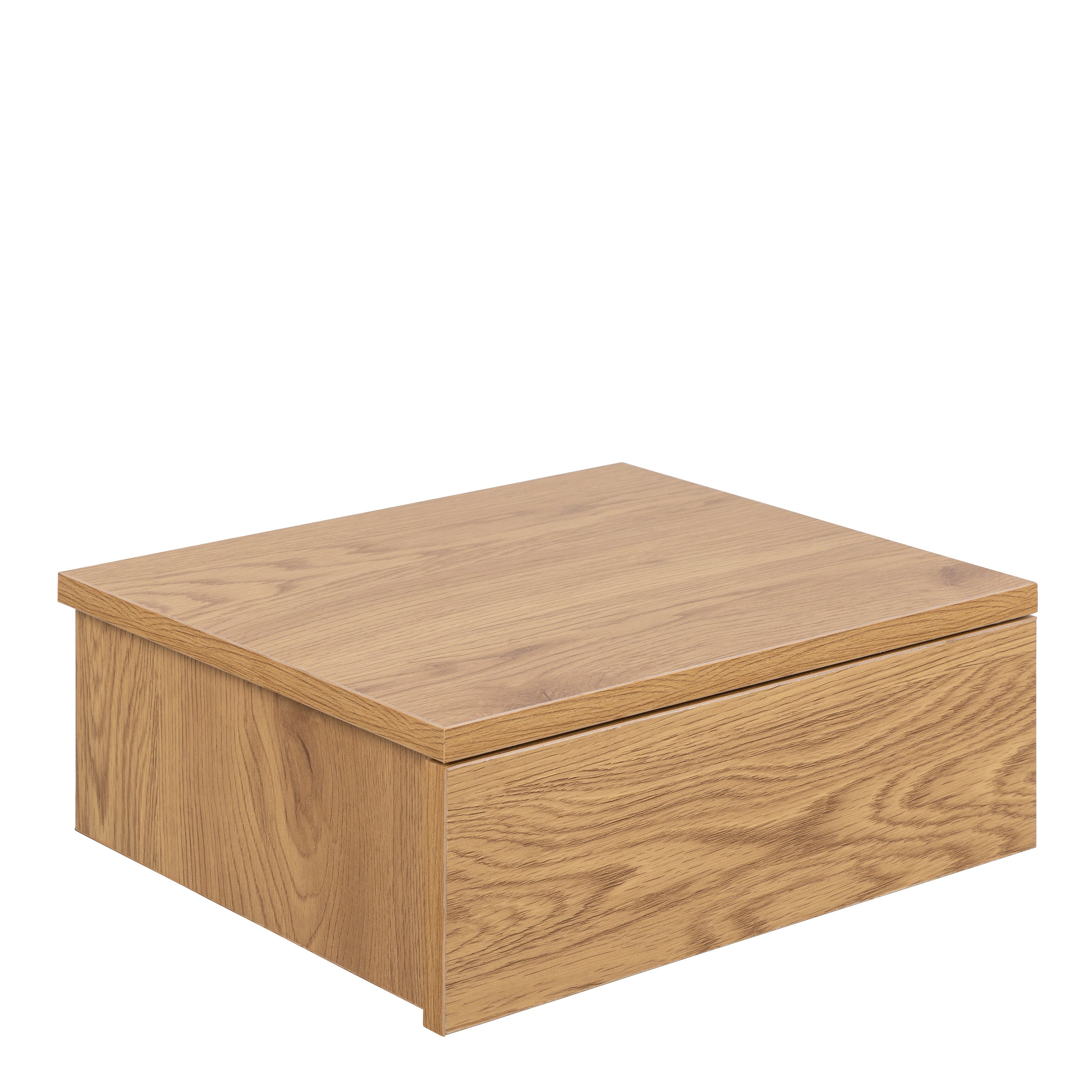 Avon Square Bedside Table with 1 Drawer in Oak