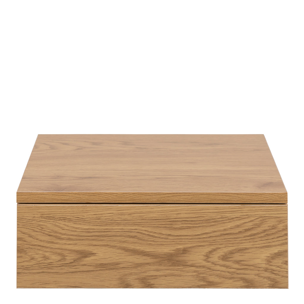 Avon Square Bedside Table with 1 Drawer in Oak