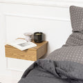 Avon Square Bedside Table with 1 Drawer in Oak