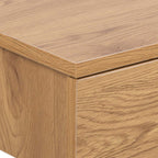 Avon Square Bedside Table with 1 Drawer in Oak