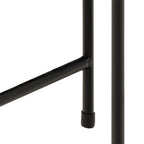 Avril Side Table with Brown Marble Top 52x40cm