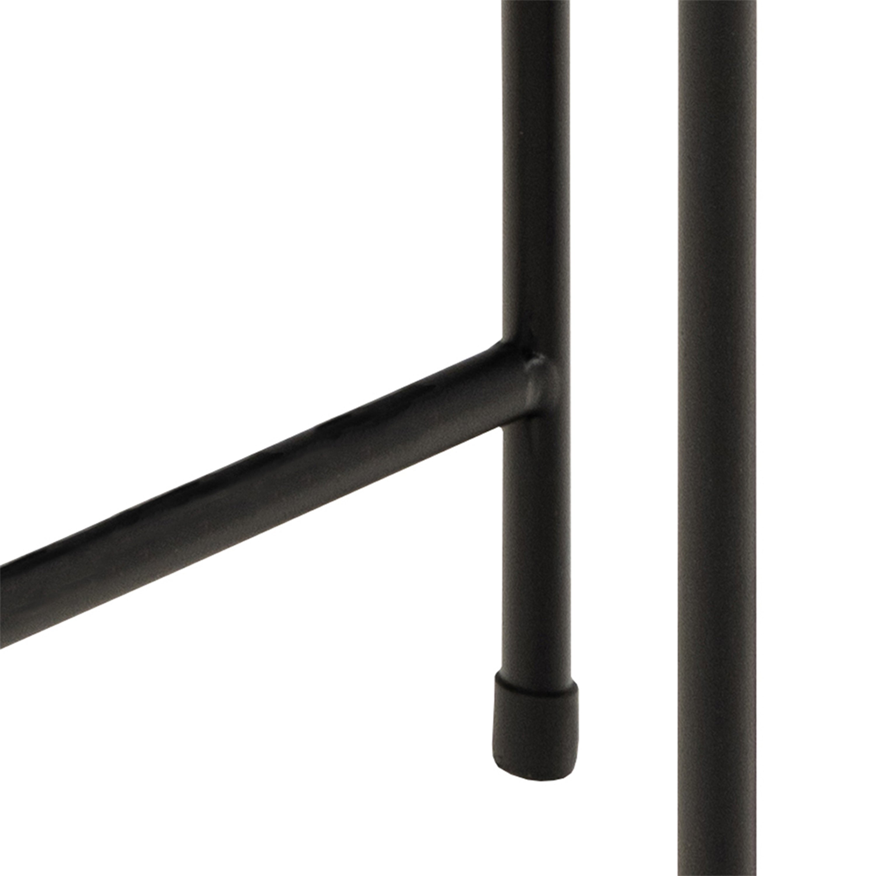 Avril Side Table with Brown Marble Top 52x40cm
