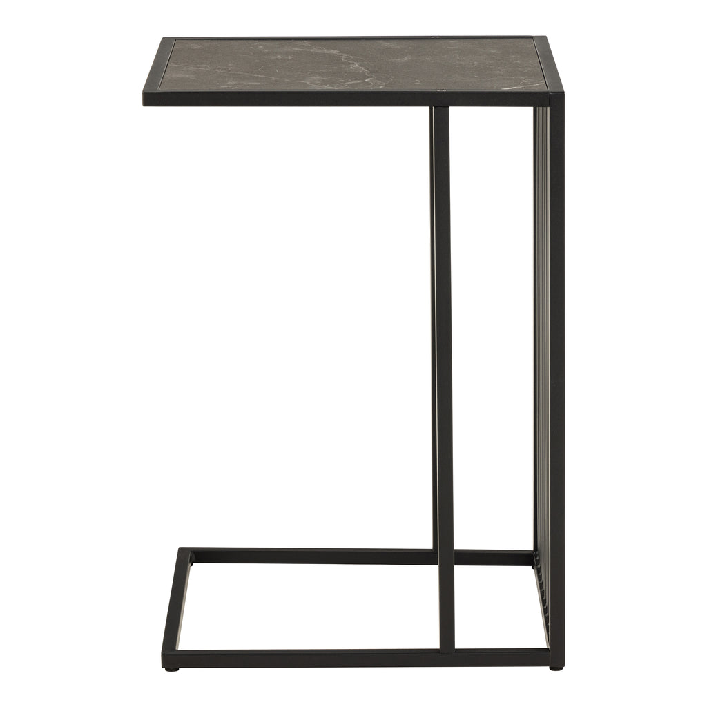 Sylvester Tall Side Table in Black