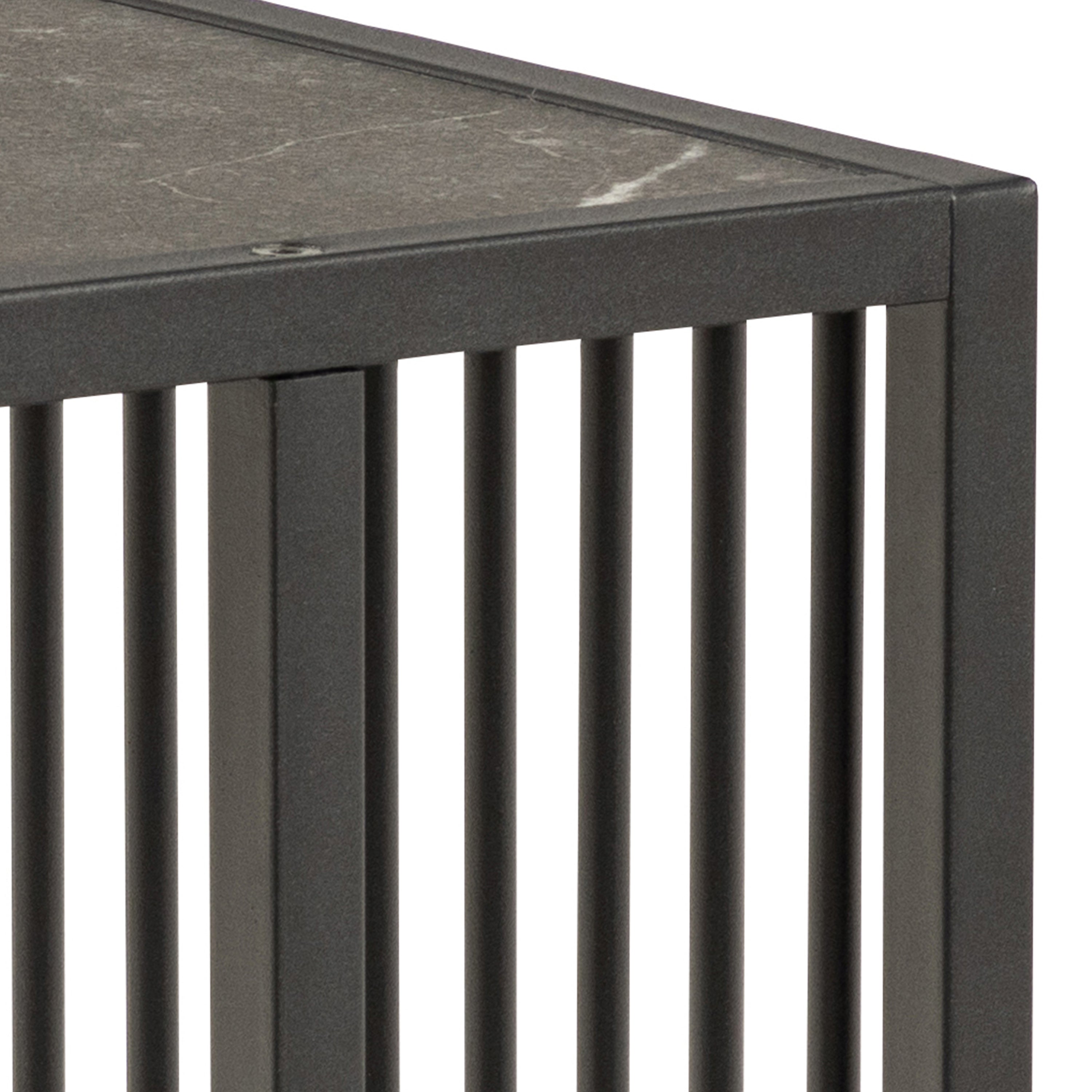 Sylvester Tall Side Table in Black