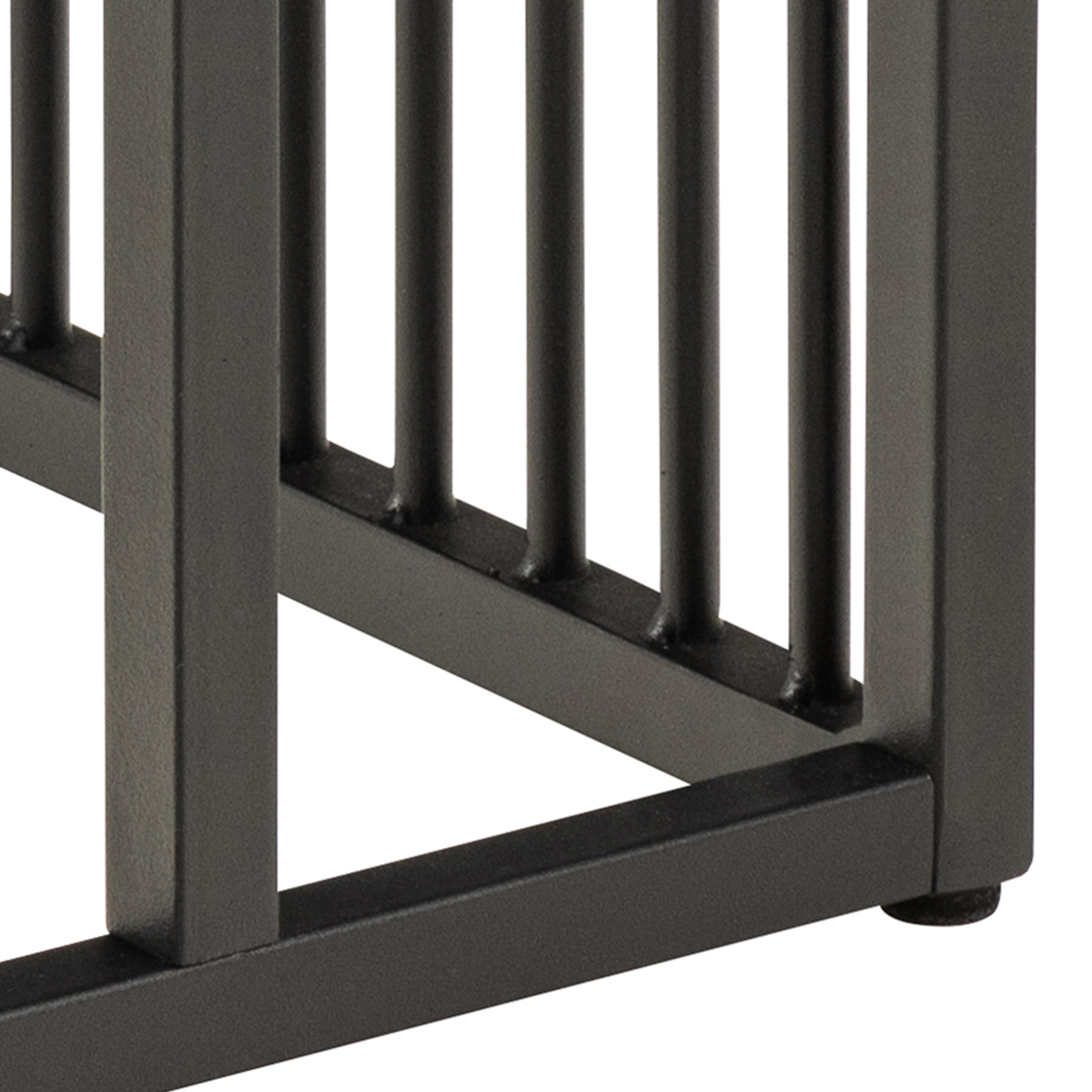 Sylvester Tall Side Table in Black