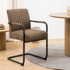 Valley Dining Table in Oak 120cm with 4 Adele Dining Chairs in Light Brown Fabric