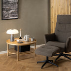 Bicester Round Coffee Table in Oak 80x42cm