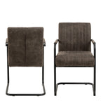 Valley Dining Table in Oak 120cm with 4 Adele Dining Chairs in Grey Fabric