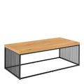 Sylvester Coffee Table in Black and Oak