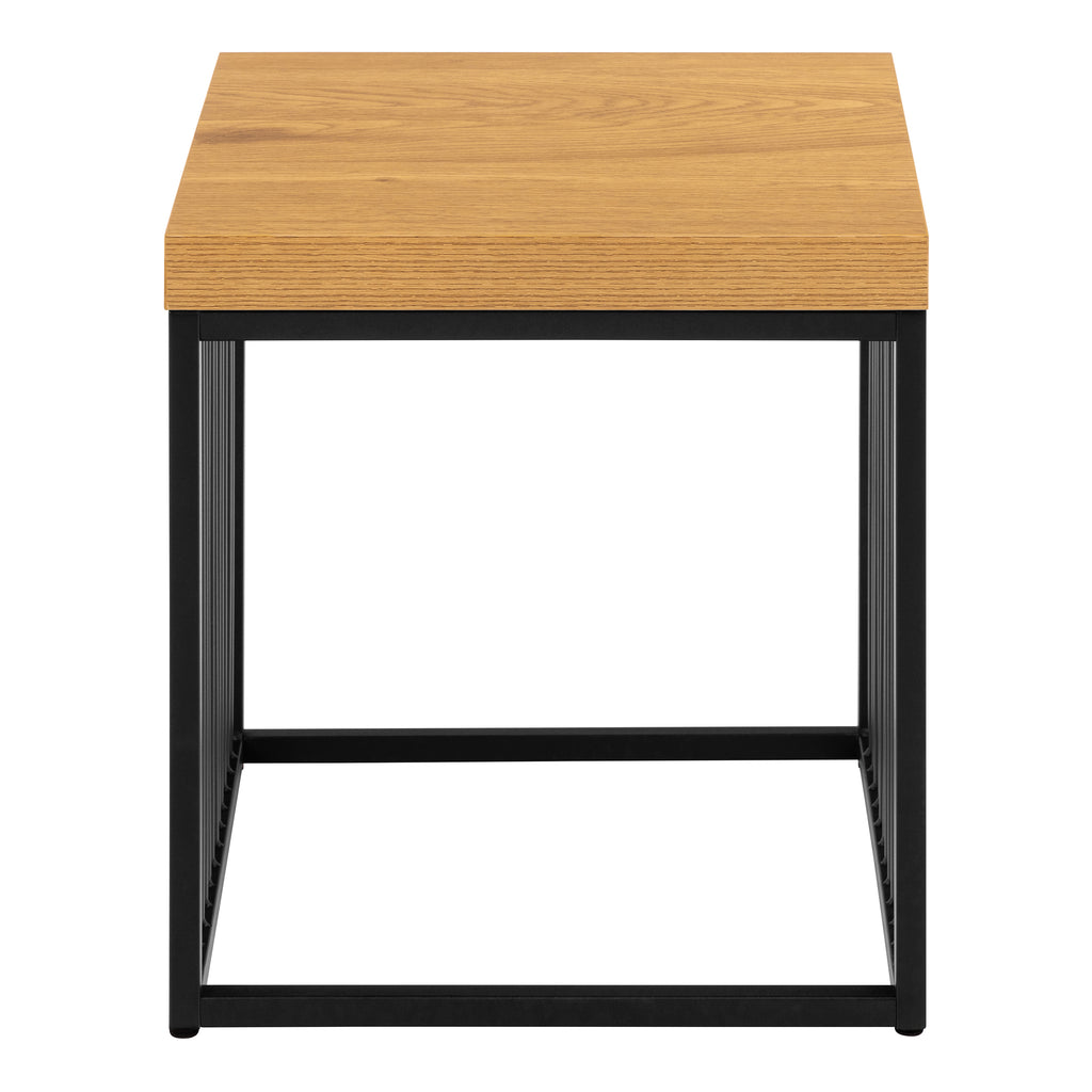 Sylvester Side Table in Black and Oak