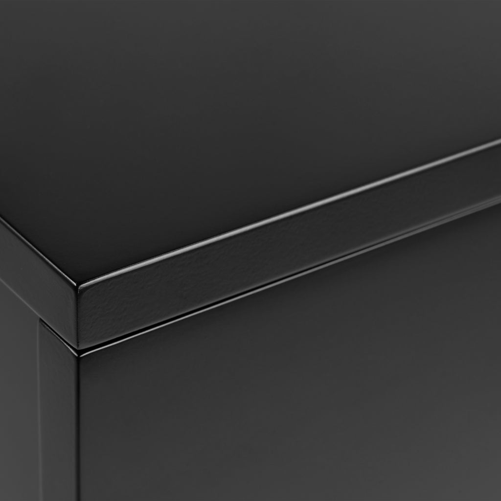 Avon Bedside Table with 2 Drawers in Black