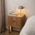 Langford Square Bedside Table in Oak