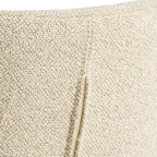 Matilda Swivel Dining Chairs in Cream Fabic Set of 2