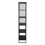 Sylvester Bookcase with 5 Shelves in Black