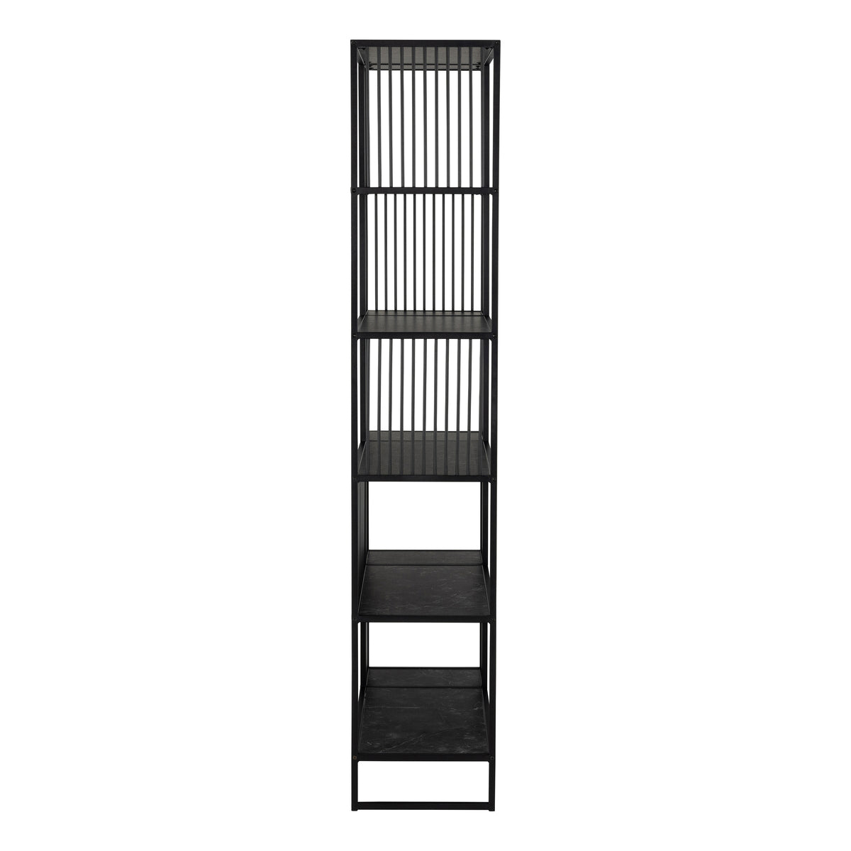 Sylvester Bookcase with 5 Shelves in Black