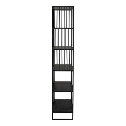 Sylvester Bookcase with 5 Shelves in Black