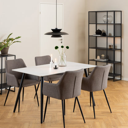 Sylvester Bookcase with 5 Shelves in Black