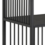 Sylvester Bookcase with 5 Shelves in Black
