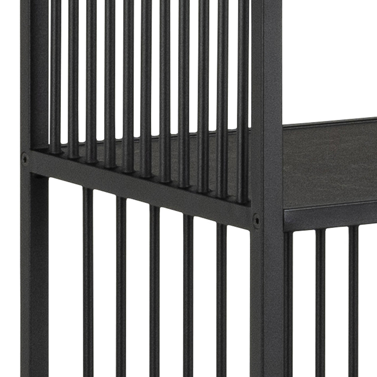 Sylvester Bookcase with 5 Shelves in Black