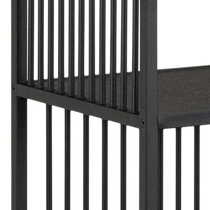 Sylvester Bookcase with 5 Shelves in Black