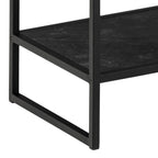 Sylvester Bookcase with 5 Shelves in Black