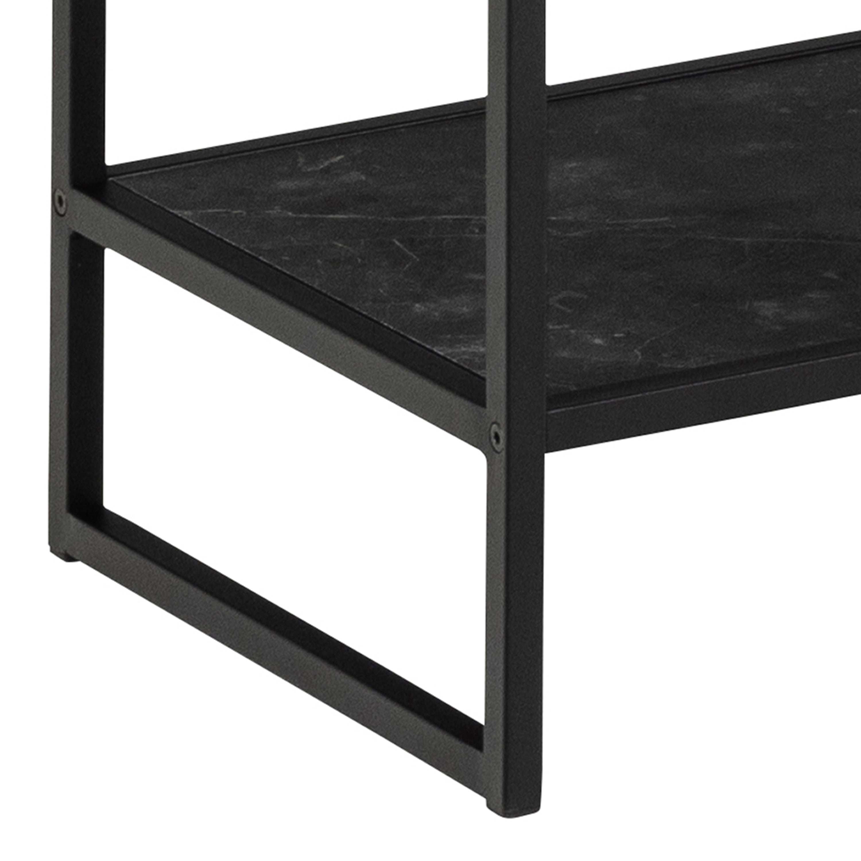 Sylvester Bookcase with 5 Shelves in Black