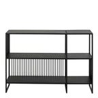 Sylvester Bookcase with 2 Shelves in Black