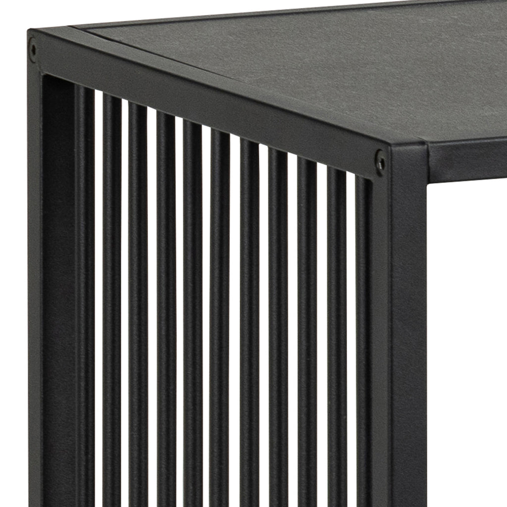Sylvester Bookcase with 2 Shelves in Black
