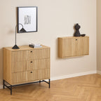 Alberto Shoe Cabinet 1 Flip Down Door In Oak