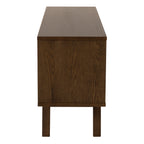 A-Line Sideboard with 4 Drawers and Sliding Door in Smoked Oak