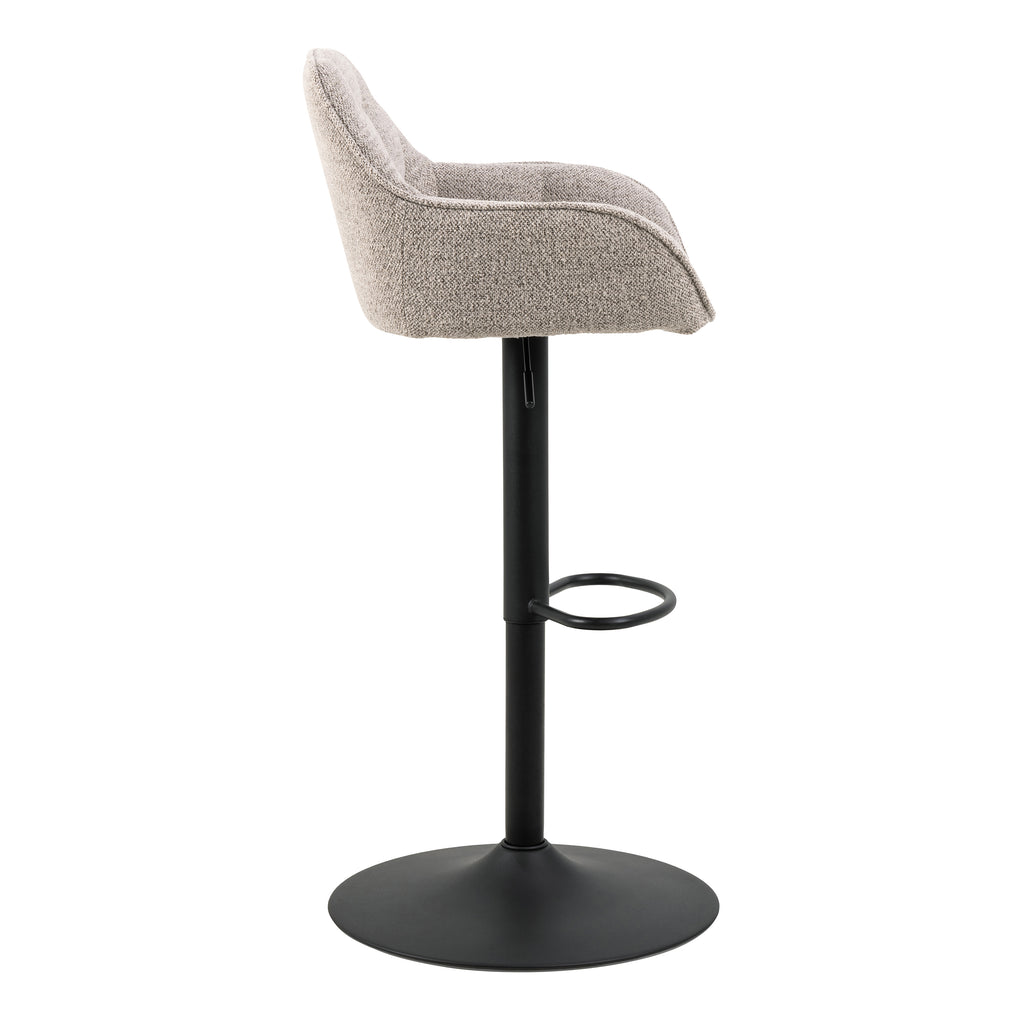 Bridget Swivel Bar Stool with Height Adjustable Function in Monza Beige Set of 2