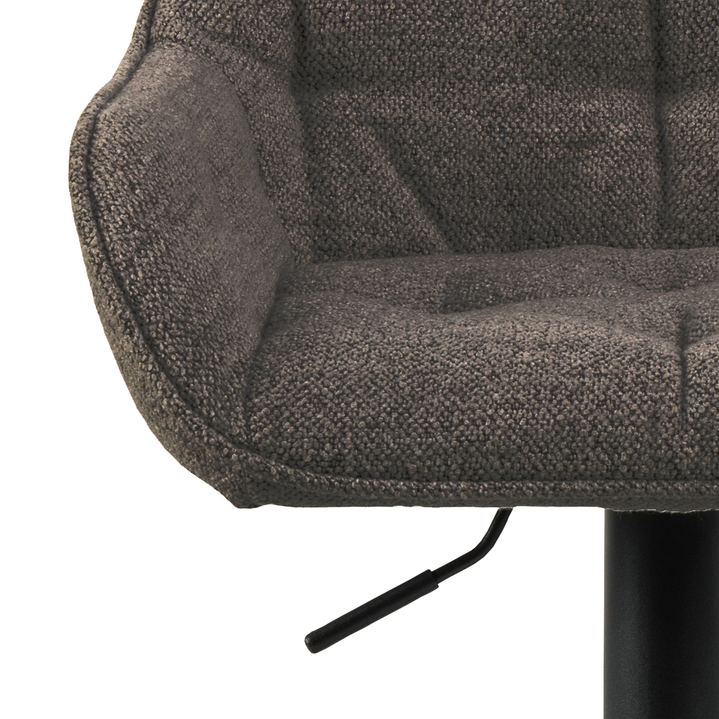 Bridget Swivel Bar Stool with Height Adjustable Function in Taupe Set of 2