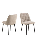 Bridget Dining Chair in Monza Beige Set of 2