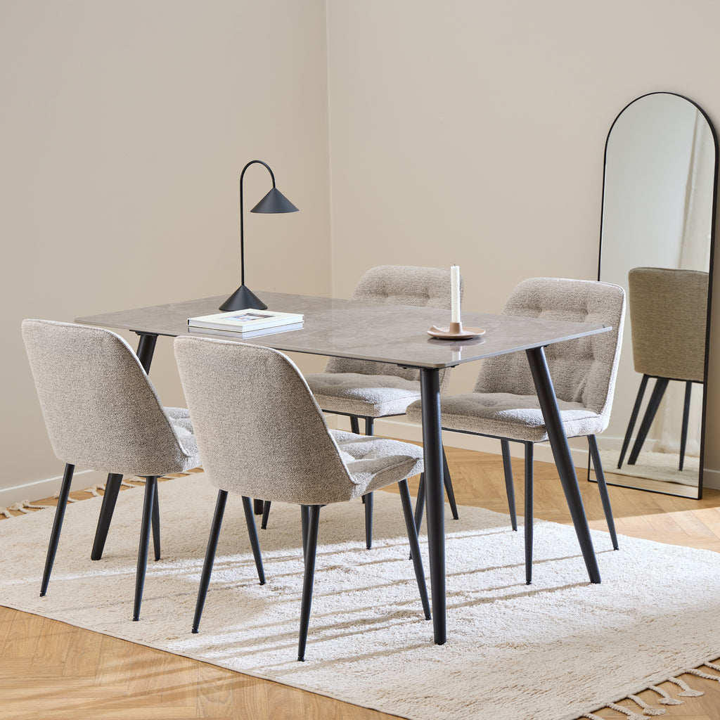 Bridget Dining Chair in Monza Beige Set of 2