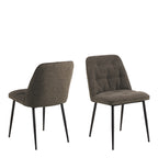 Bridget Dining Chair in Taupe Set of 2