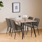 Bridget Dining Chair in Taupe Set of 2
