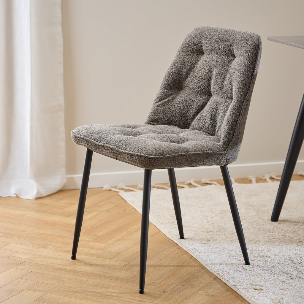 Bridget Dining Chair in Taupe Set of 2